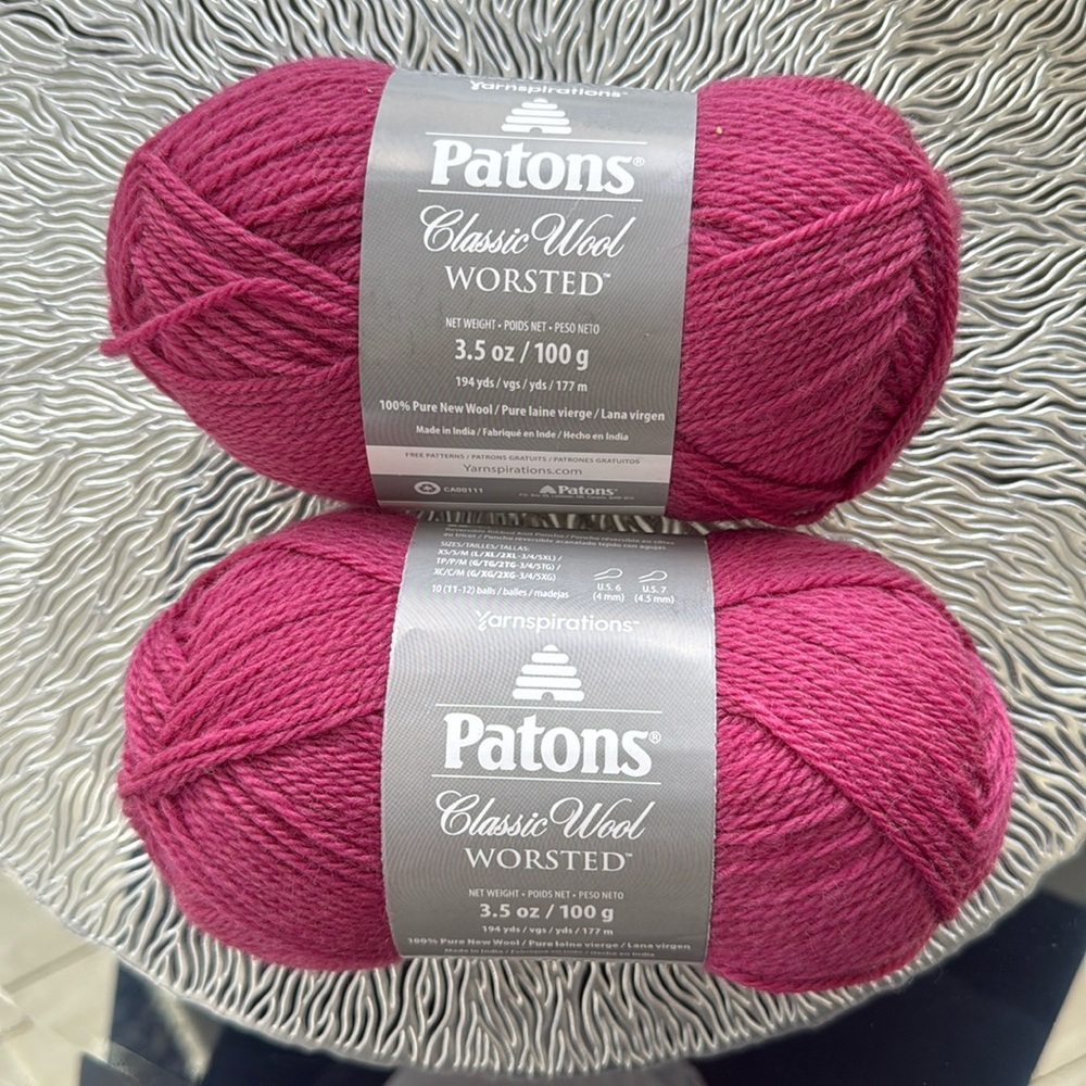 Worsted weight 100% wool